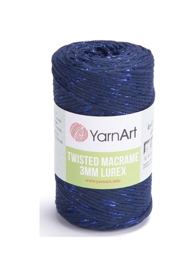 El Örgü İpi Twısted Macrame 3mm Lurex, 784, 4x250 Gr