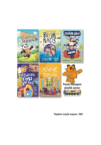 Panda Gezegeni Zıpırtepede Büyük Kaçış İyiliğin Gücü Adına Renklerle Dost Bir Aile Anne Terliği