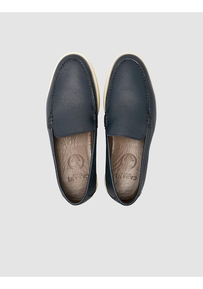 Cabani %100 Lacivert Erkek Loafer Ayakkabı Lacivert