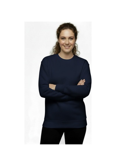 Lyvean Bisiklet Yaka 3 İplik Penye Sweatshirt Lacivert
