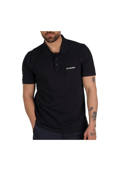 Columbia M Cascade Range Solid Polo II Erkek Polo Yaka Tişört CS0 Siyah