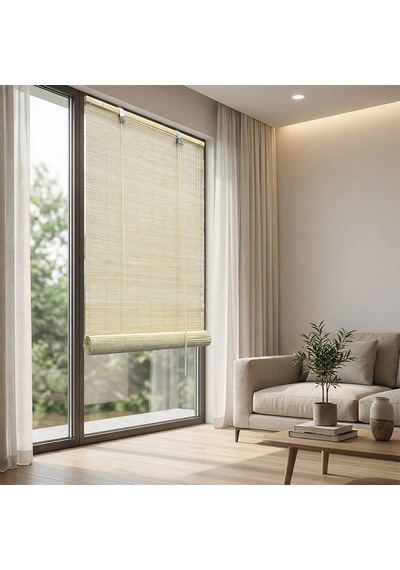 Koçtaş Opp Ahşap Stor Perde Bej 100 x 180
