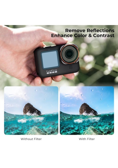 K&f Concept Gopro Uyumlu 6 Lı Set - Cpl + Nd8 + Nd16 + Nd32 + Nd64 + Nd1000