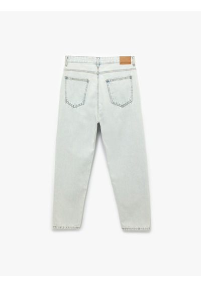 Koton Loose Straight Fit Denim Pantolon - Loose Straight Fit Jeans Açık İndigo 5sam40022nd Açık İndigo