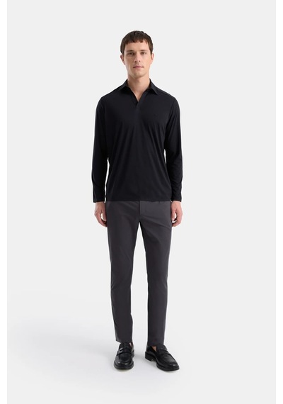 Isaora Extra Lıght Tech Polo Ls Erkek Black Tshırt Isr9804-ss26-0 Siyah