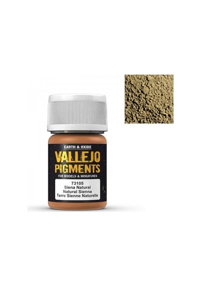 35 Ml. Natural Sienna Maket Boyası Pigmenti, Vallejo 73105 Standart