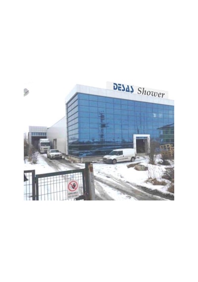 Desaş Aynalı Siyah Duşakabin Yüksek Kalite Lux Oval 90x90 Füme