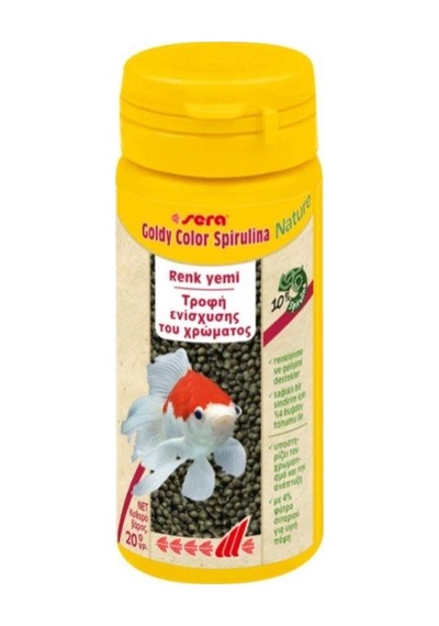 Sera Goldy Color Spirulina Japon Balığı Granül Renk Yemi 50 Ml