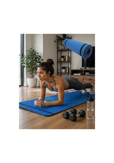 10 Mm Egzersiz Matı Yoga Pilates Aerobik İçin Kaymaz Doku Esnek Dayanıklı Tasarım - Lisinya