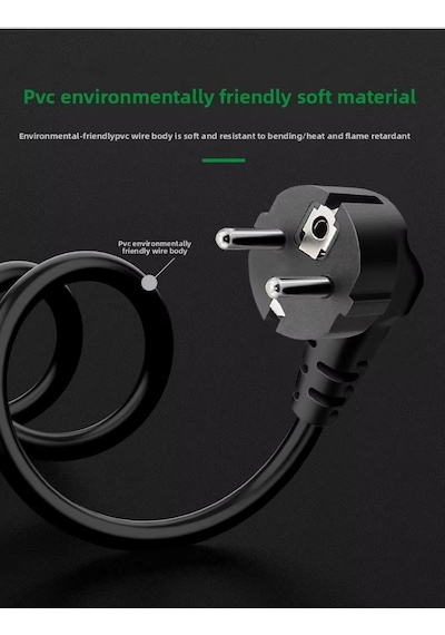 Primex Px-ync15 1.5 Metre Yonca Power Kablosu, 3x0.75mm Notebook Adaptör Power Kablo, Full Bakır Power Kablo