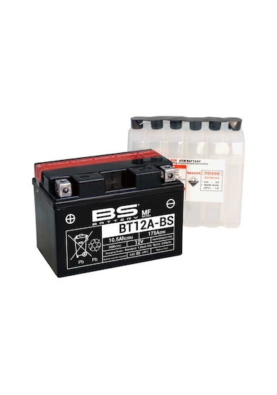 Bs Battery 12v 10.5 Ah Motosiklet Aküsü 175 A (en) (150*88*105) ( N11.19216