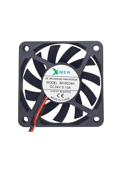 Xmer 60X60X10Mm 24V 0.10A 2 Kablolu Fan