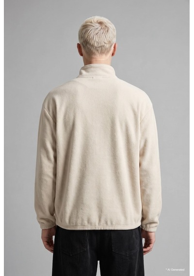 Defacto Yarım Fermuarlı Polar Sweatshirt E8632ax26wnbg721 Bej-bg721