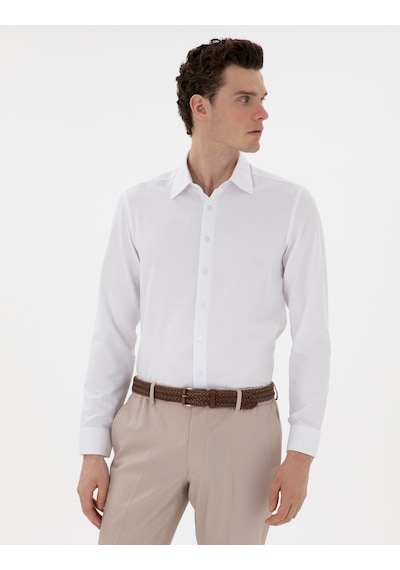 Pierre Cardin Erkek Beyaz Gömlek Desenli 50303375-vr013 Beyaz