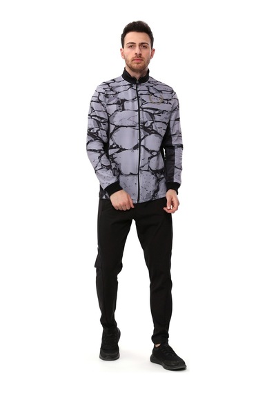 Spqr Fermuarlı Sweatshirt Aquılus Gri