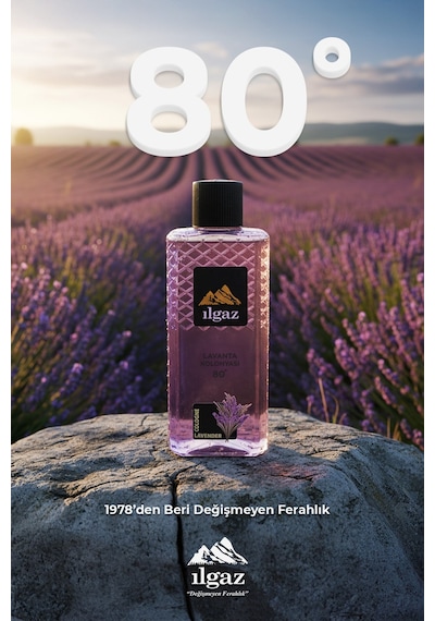Ilgaz Lavanta Kolonyası 4'lü Set 80 Derece 400 Ml Elegance Series