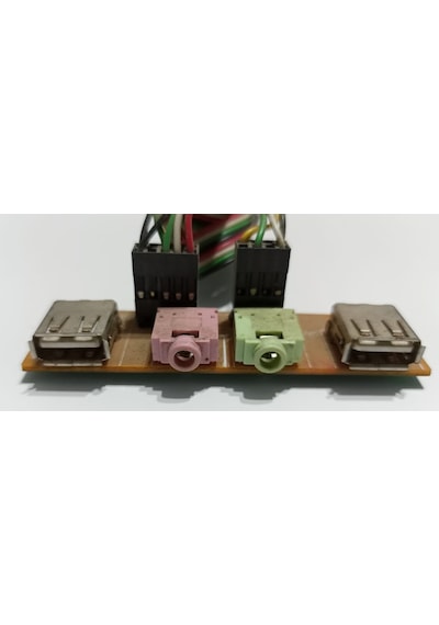 Bilgisayar Kasası İçin 2x USB & Audio Board - USB & Ses Kartı