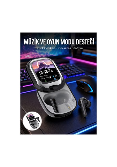 Kişiselleştirilebilir Led Ekranlı Bluetooth Kulaklık Oyun & Müzik Modlu Renk