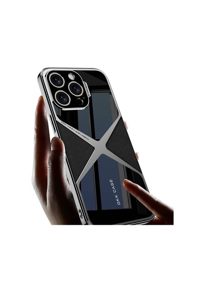 Apple Uyumlu iPhone 14 Pro Kılıf Ultra İnce Kamera Korumalı Pc + Deri Arka Yüzey X-pro Kapak