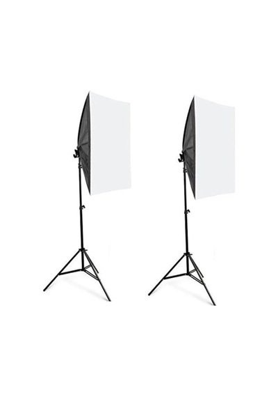 Ikili Softbox Seti 50x70 Cm Lambasız Beyaz