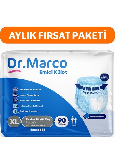 Dr. Marco Yetişkin Emici Külot XL 90'lı