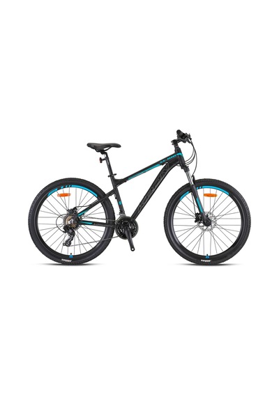 Kron Xc100 27.5 Jant 21 Vites 48 Cm Hidrolik Fren Dağ Bisikleti - Mat Siyah- Gri-turkuaz Çok Renkli
