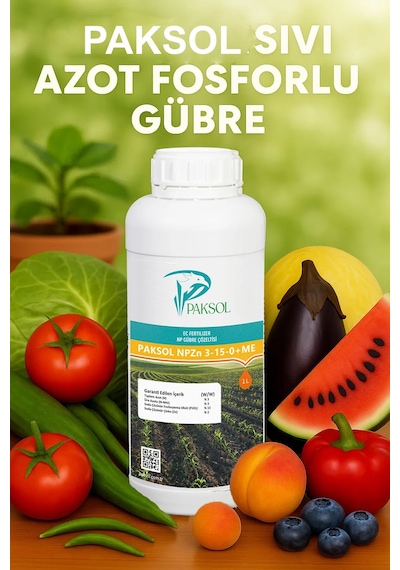 Azot Ve Fosforlu Sıvı Gübre Npzn 3-15-0 Me 1 Litre 1 kg