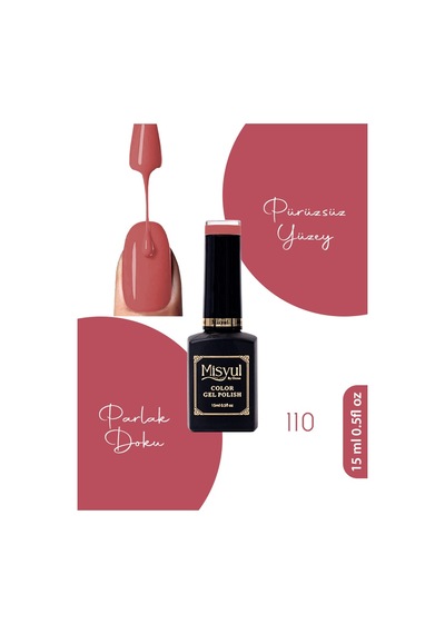 Misyul Uv Led Kalıcı Oje Nail Art 15 Ml 110