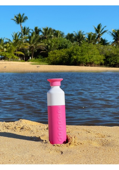 Dopper Insulated Yalıtımlı Termos Şişe 350 Ml - Pelikan Pembesi Koyu Pembe / Beyaz