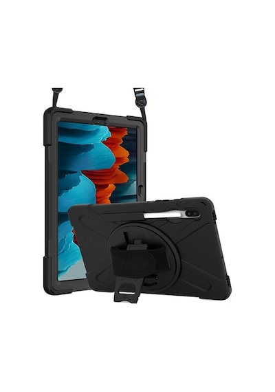 Microsonic Samsung Uyumlu Galaxy Tab S7 Plus T970 Kılıf Siyah