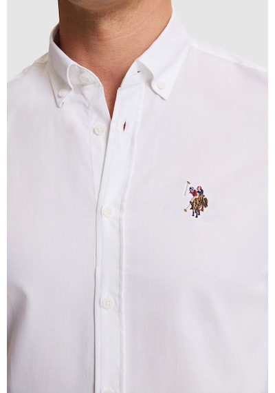 U.s. Polo Assn. Erkek Beyaz Gömlek Basic 50332757-vr013