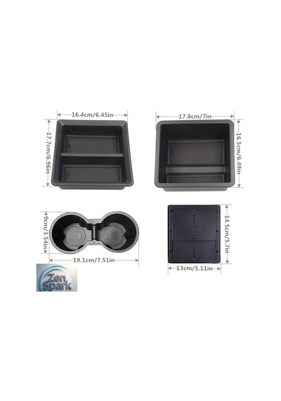 Tesla Model Y / 3 2017 2023 Uyumlu Araç Organizer, Konsol Düzenleyici 4 Lü Set