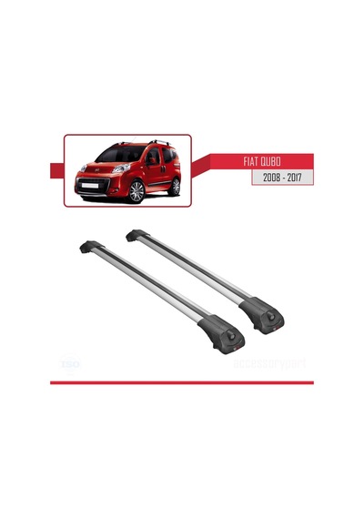 Fiat Qubo 2008-2017 Arası İle Uyumlu Ace-1 Ara Atkı Tavan Barı Gri