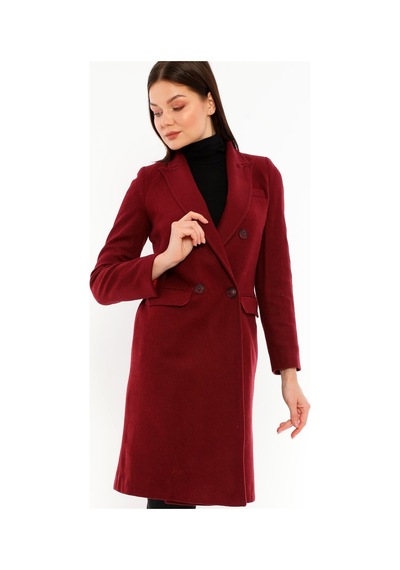 Z6672 Dewberry Bayan Palto-bordo