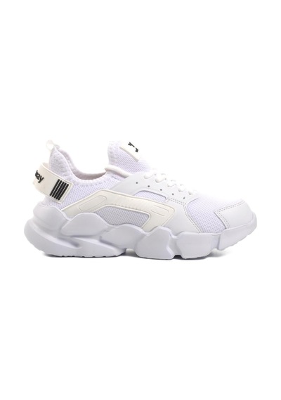Walkway Hura Beyaz Fileli Hafif Unisex Spor Ayakkabı 001