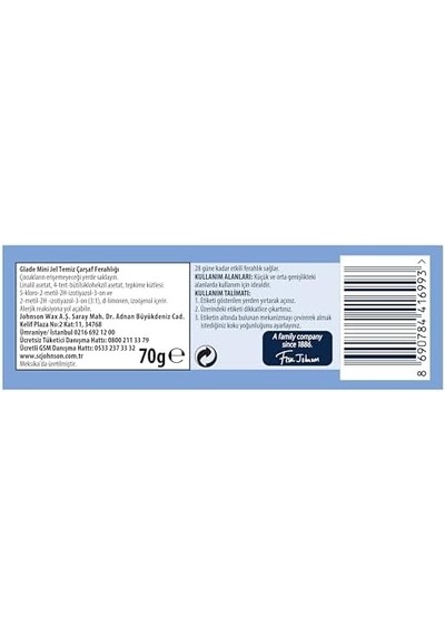 Mini Jel Temiz Çarşaf Ferahlığı, 70 Gr