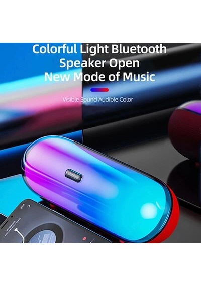 Lenovo Bluetooth Hoparlör Kablosuz Speaker Ts40 Pro Renkli Mikrofonlu Ses Sistemi Oyun Aksesuarı