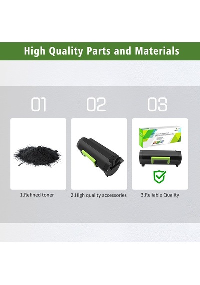 51b2000 Uyumlu Toner Kartuşu Ms317 Ms417 Ms517 Ms617 Mx517 Siyah Lexmark Lazer Yazıcı İçin 2500 Sayfa Standart Kapas