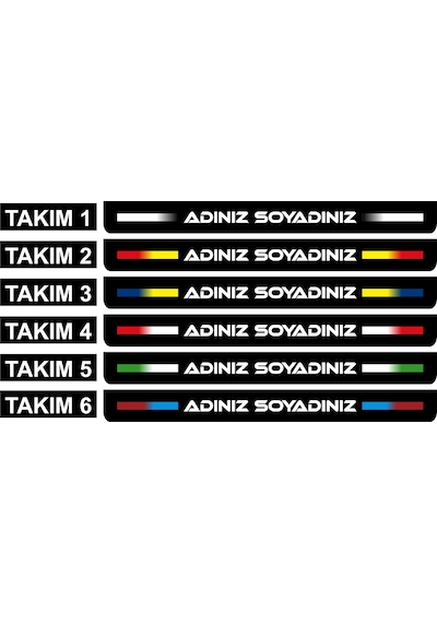 Kişiye Özel İsimli Motosiklet Plakalık 1 Adet