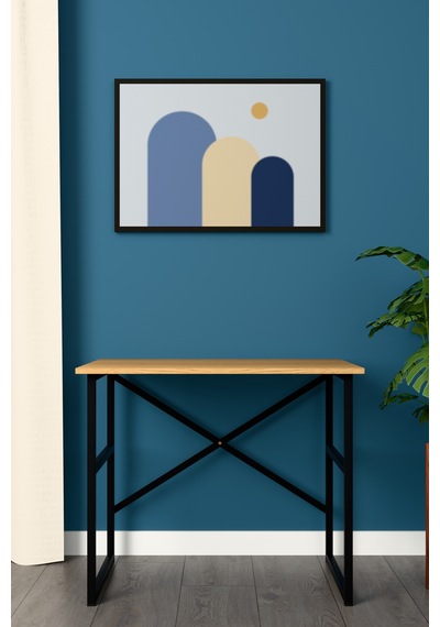 Modern Metal Ders Çalışma Masası %100 Mdf Bilgisayar Masası Metalçm02 Karına