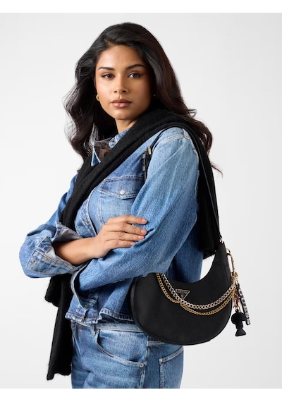 Guess Davina Kadın Omuz Çantası Hwbg9899180 Siyah