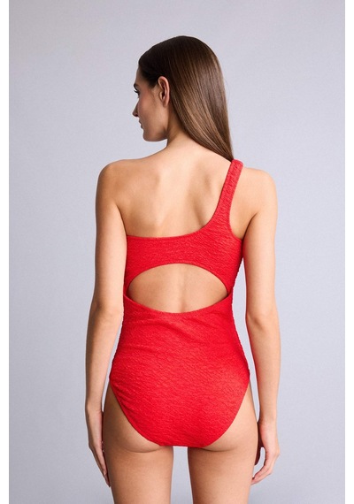 Defacto Regular Fıt Gofre Dokulu Mayo E2575ax26smrd229 Kırmızı-rd229
