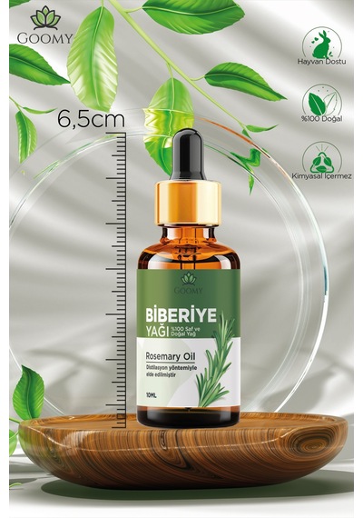 Gommy Biberiye Yağı %100 Doğal Bitkisel Uçucu Yağ Rosemary Oil 10ml 10 ML
