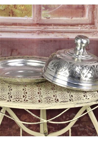 Kalaylı Eskitme Bakır Sahan