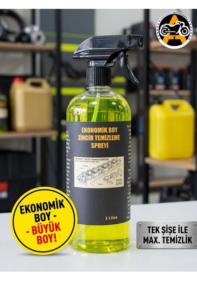 Akgüneş Motogaraj Zincir Temizleme Spreyi 1000 Ml Motosiklet Zincir Bakım Ve Temizlik Ürünü