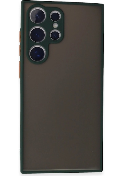 Samsung Uyumlu Galaxy S24 Ultra Kılıf Montreal Silikon Kapak Yeşil