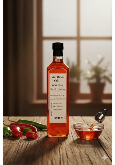 Acı Biber Yağı 1000 Ml Aktar Diyarı Diğer