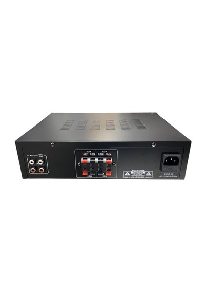Rose Fr-801 2x100 Watt 2 Zone Trafolu Stereo Anfi Mp3, Bluetooth, Sd Kart 2 Mikrofon Girişli Kumandalı