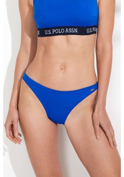 U.S. Polo Assn. Kadın Saks Mavi İnce Kenar Bikini Alt 21510