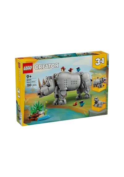 Lego 31171 Creator Vahşi Hayvanlar: Muhteşem Gergedan İle Kuşlar